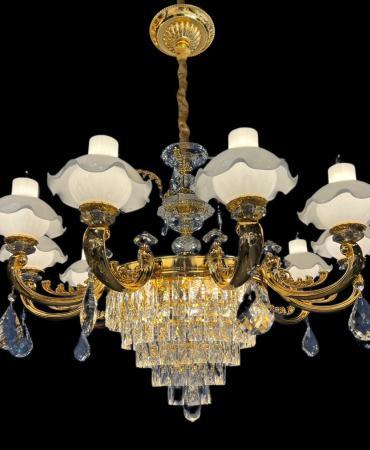 đèn chùm nến pha lê