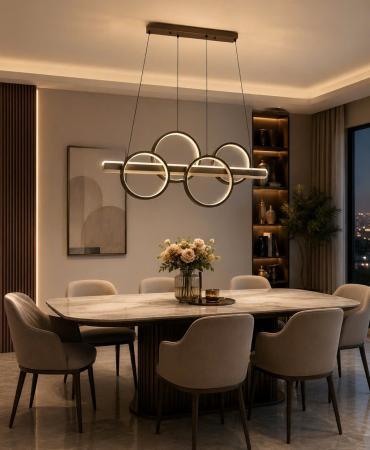 đèn thả led vòng tròn hiện đại 1515