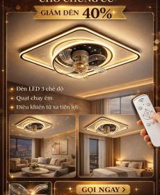 đèn quạt trần led K2321/4