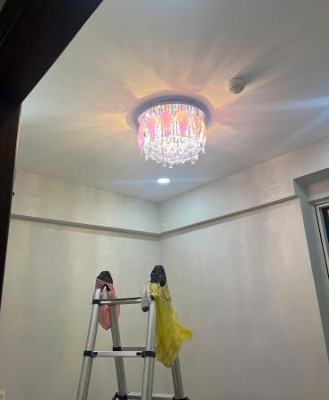 đèn áp trần pha lê