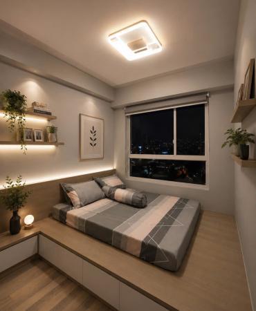 đèn ốp trần hình vuông