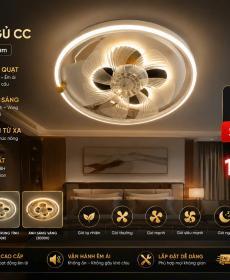 đèn quạt led hình tròn 6179