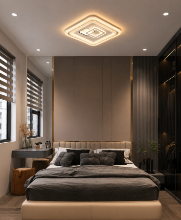 đèn ốp trần hình vuông