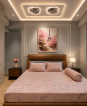 đèn ốp trần led 2 quạt hình vuông tối giản 6178