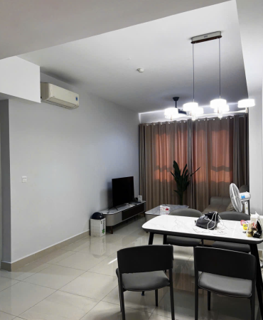 đèn thả bàn ăn pha lê led