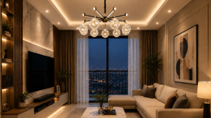 đèn chùm đẹp nâng tầm không gian