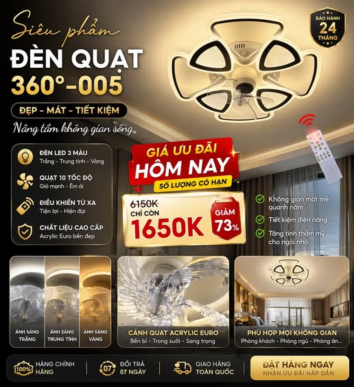 ĐÈN QUẠT KHUYẾN MẠI
